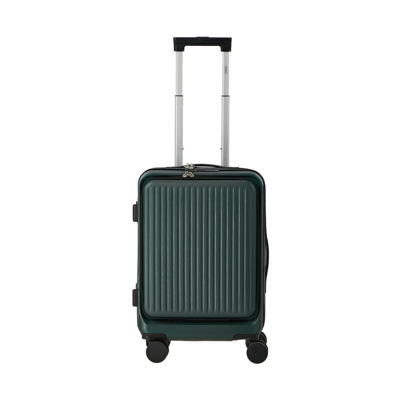 Mazam 20" Luggage Suitcase Front Opening Travel Lock Hard Case Green