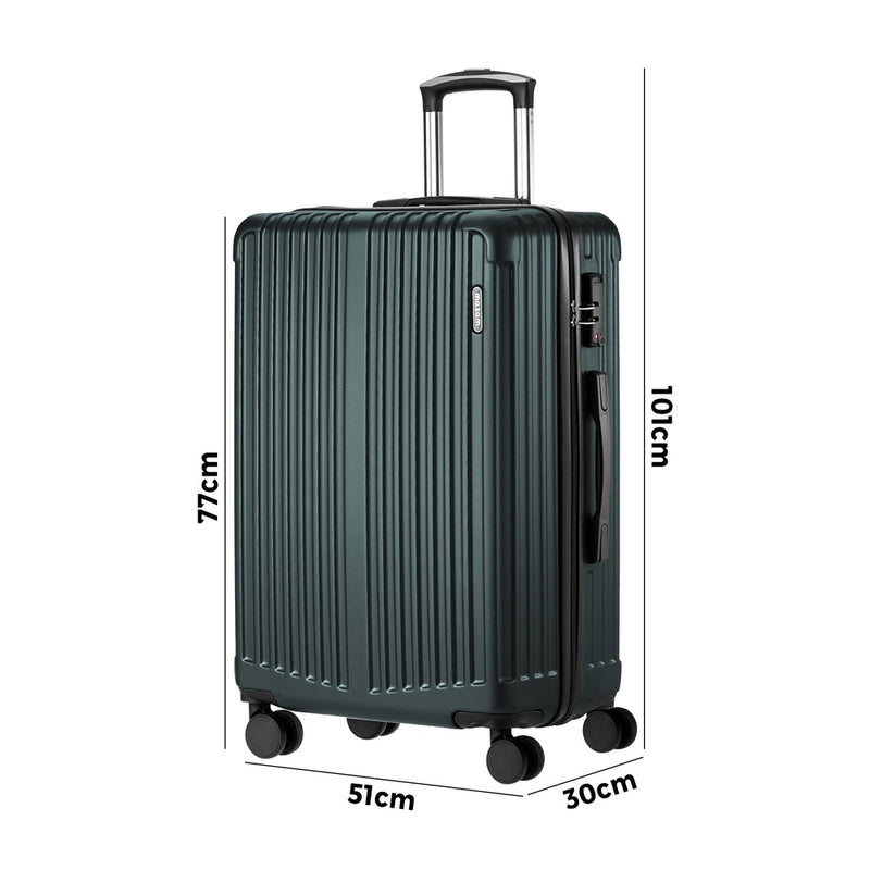 Mazam 28" Luggage Suitcase Set Travel TSA Lock Storage ABS Case Green