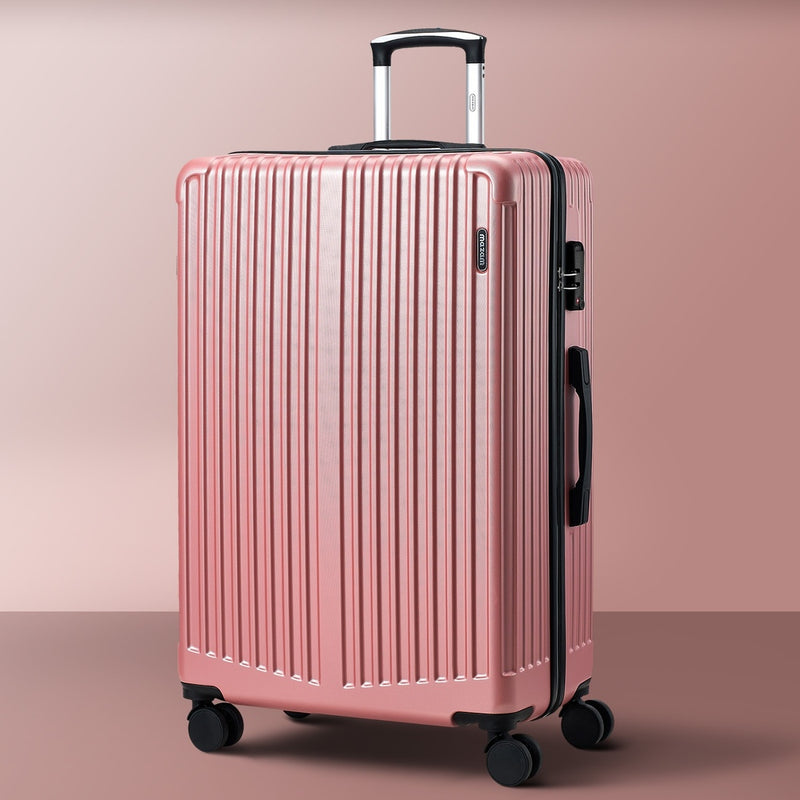 Mazam 28" Luggage Suitcase Trolley Set Travel TSA Lock ABS Case Pink