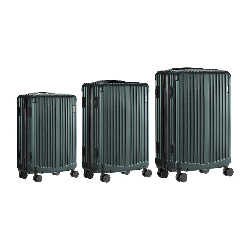 Mazam 3PCS Luggage Suitcase Set Travel TSA Lock Storage ABS Case Green