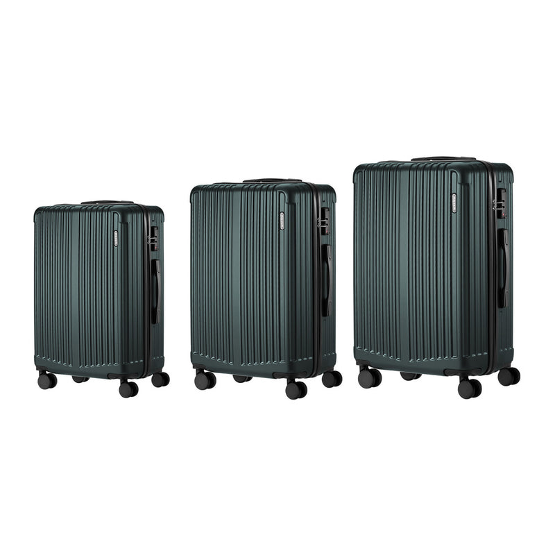 Mazam 3PCS Luggage Suitcase Set Travel TSA Lock Storage ABS Case Green