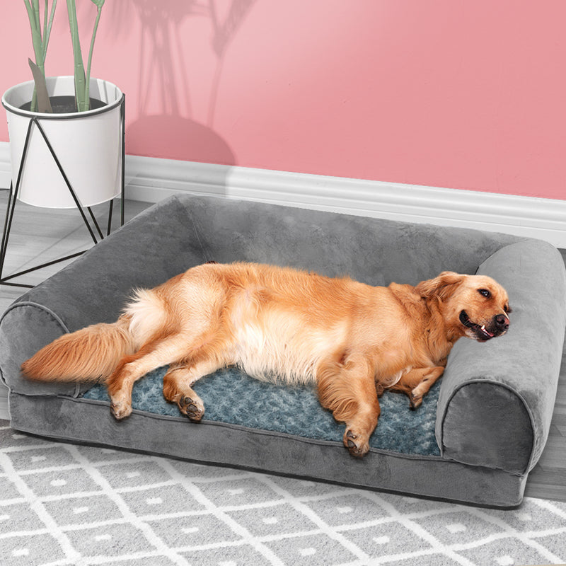 PaWz Pet Bed Sofa Dog Bedding Soft Warm XL Grey X-Large-1954802516055166982