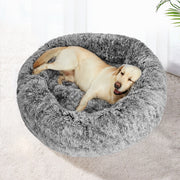 PaWz Pet Bed Cat Dog Donut Nest Calming M Charcoal Medium-1954802518781464582
