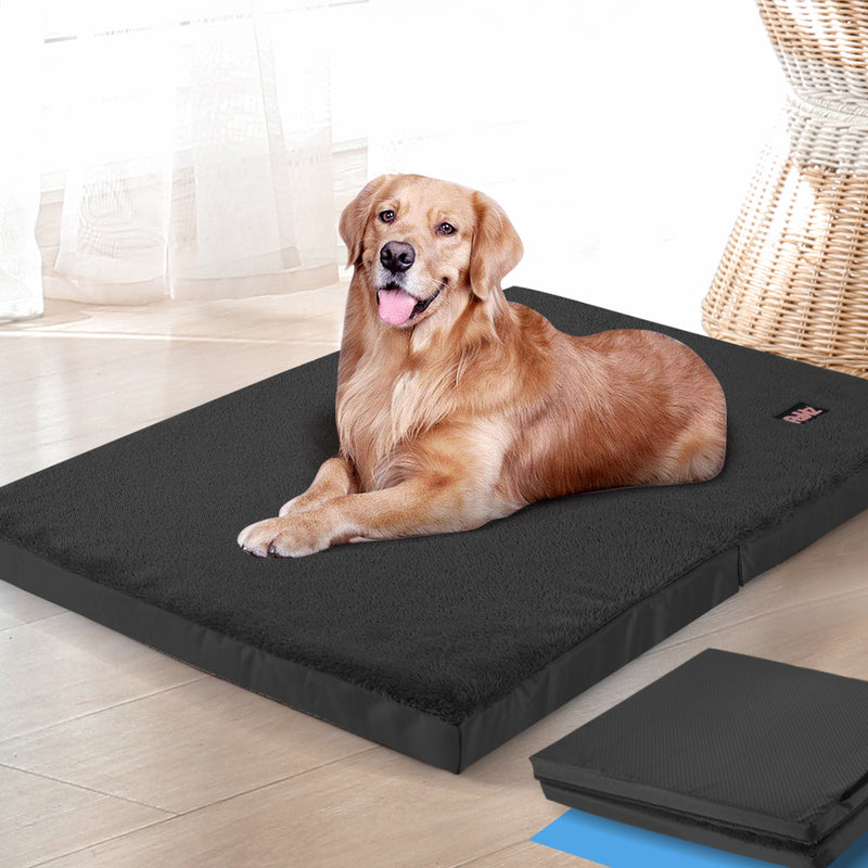 PaWz Pet Bed Foldable Dog Puppy Beds Black X-Large-1954802758615961606