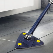 Cleanflo Cleaning Mop Dry Wet Triangle Blue-1954803000895737862
