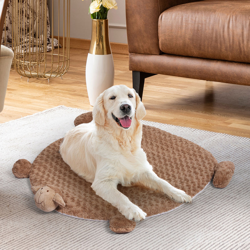 PaWz Pet Bed Cat Calming Beds Dog Squeaky L Tan Large-1954802525098086406