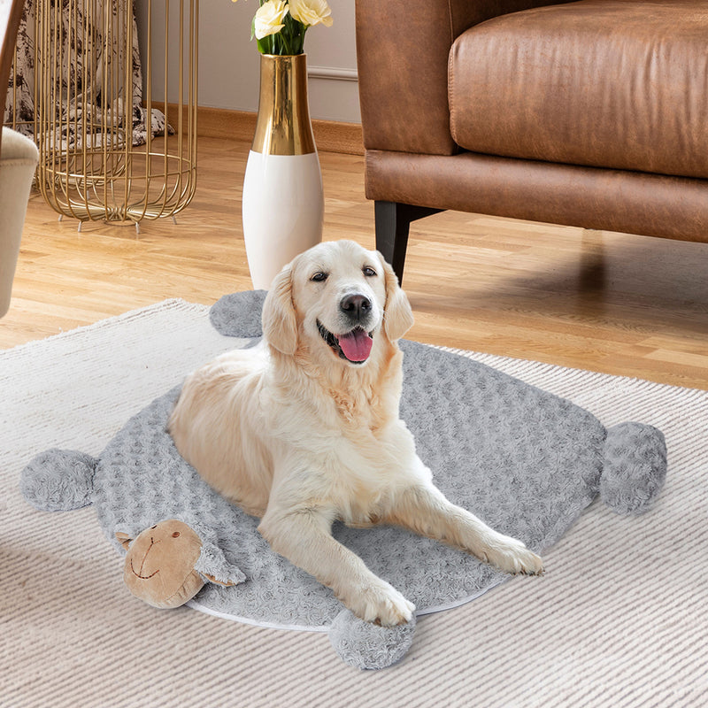 PaWz Pet Bed Cat Calming Bed Dog Squeaky M Grey Medium-1954802525504933894