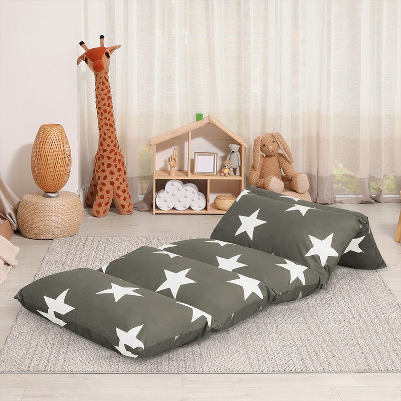 Dreamz Foldable Mattress Kids Pillow Dark Grey Medium-1954802509419778055