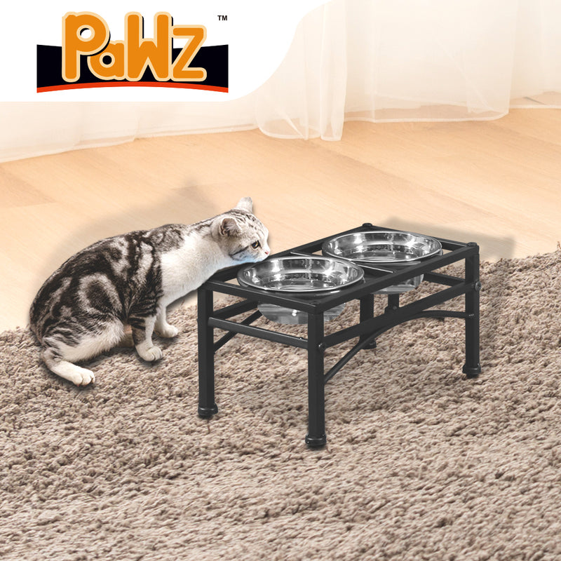 PaWz Dual Elevated Raised Pet Dog Feeder Small-1954802765259739142