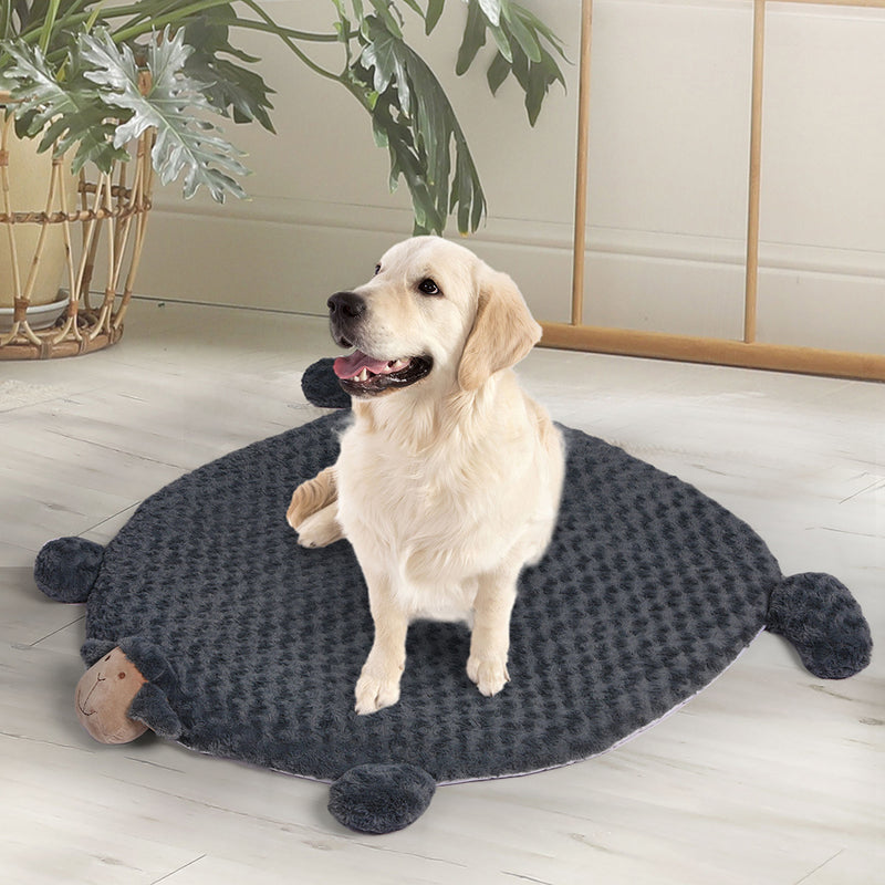 PaWz Pet Bed Cat Calming Bed Dog Squeaky M Charcoal Medium-1954802525270052871