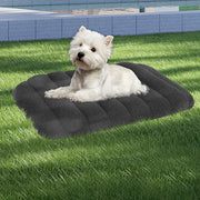 Pawz M Size Orthopedic Dog Bed with Sherpa Plush Removable Cover in Grey-1954802482035167239