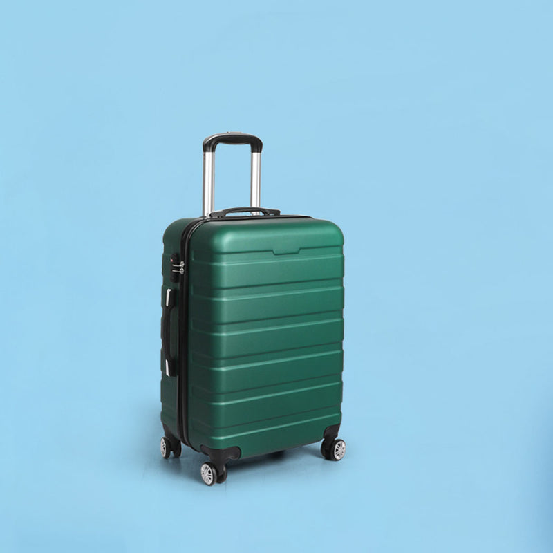 Slimbridge 20" Carry On Luggage Case Green 20 inch-1954802812672151559