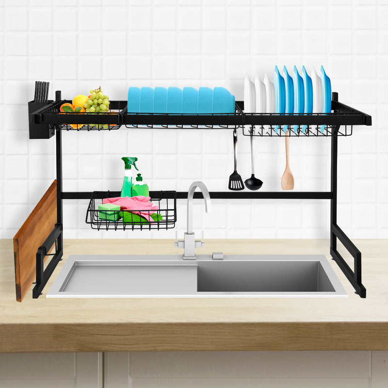 TOQUE Dish Drying Rack Over Sink Steel 85 CM-1954802791746768903