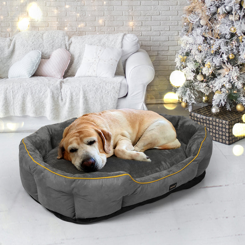 PaWz Electric Pet Heater Bed Heated XL Grey X-Large-1954802544337358855
