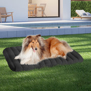 Pawz L Size Orthopedic Dog Bed with Sherpa Plush Removable Cover in Grey-1954802481632514055