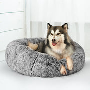 PaWz Pet Bed Cat Dog Donut Nest Calming L Charcoal Large-1954802517388955655