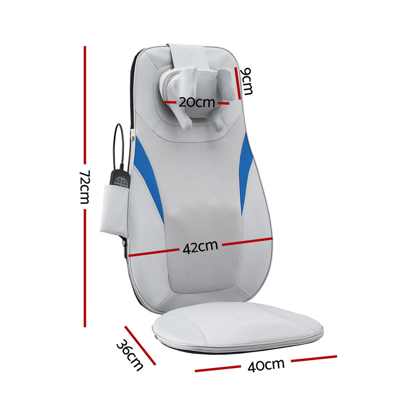 Livemor Full Back Massage Cushion 3D Kneading Heating Massage Seats