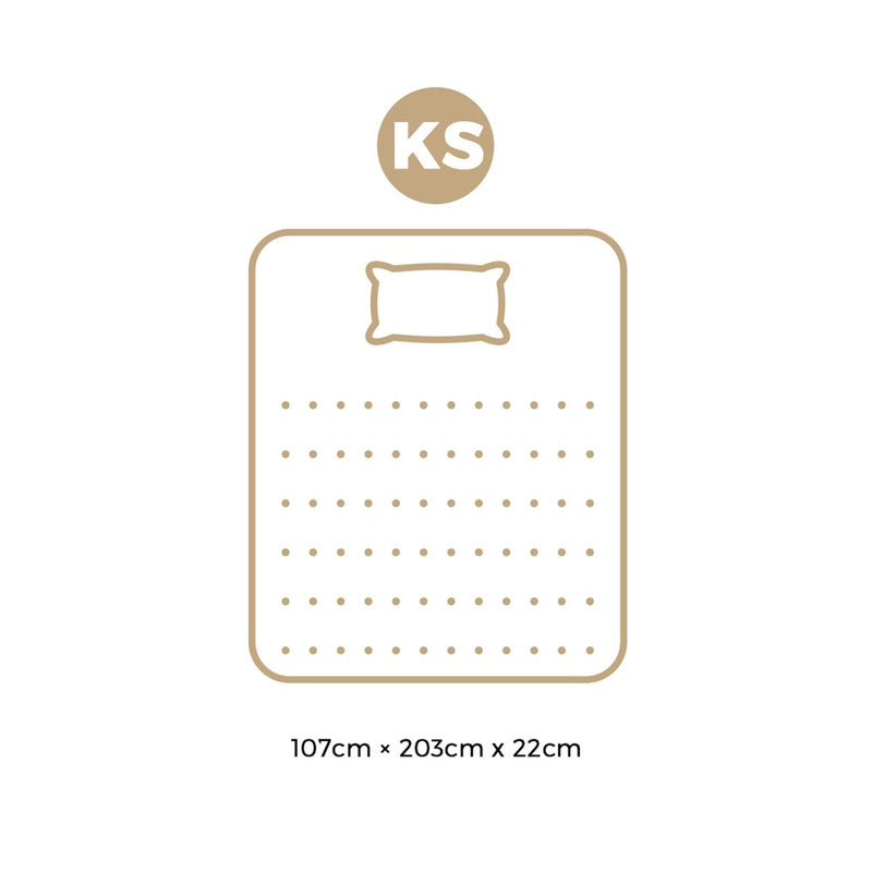 Bedra King Single Mattress 3D Mesh Fabric Foam Spring 22cm