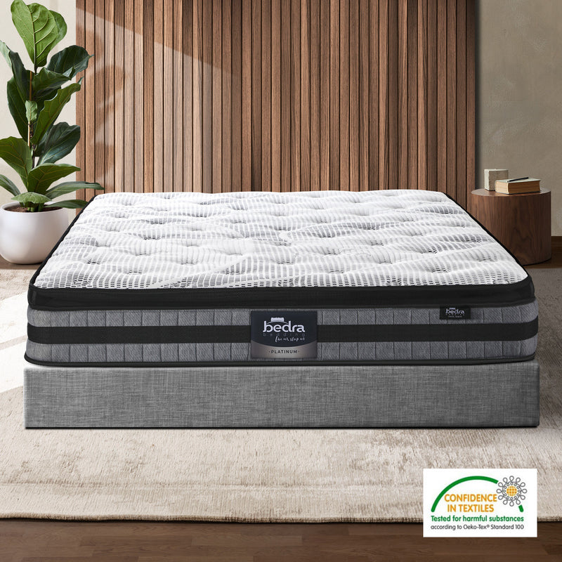 Bedra Double Mattress Cool Gel Foam Bonnell Spring Pillow Top 22cm