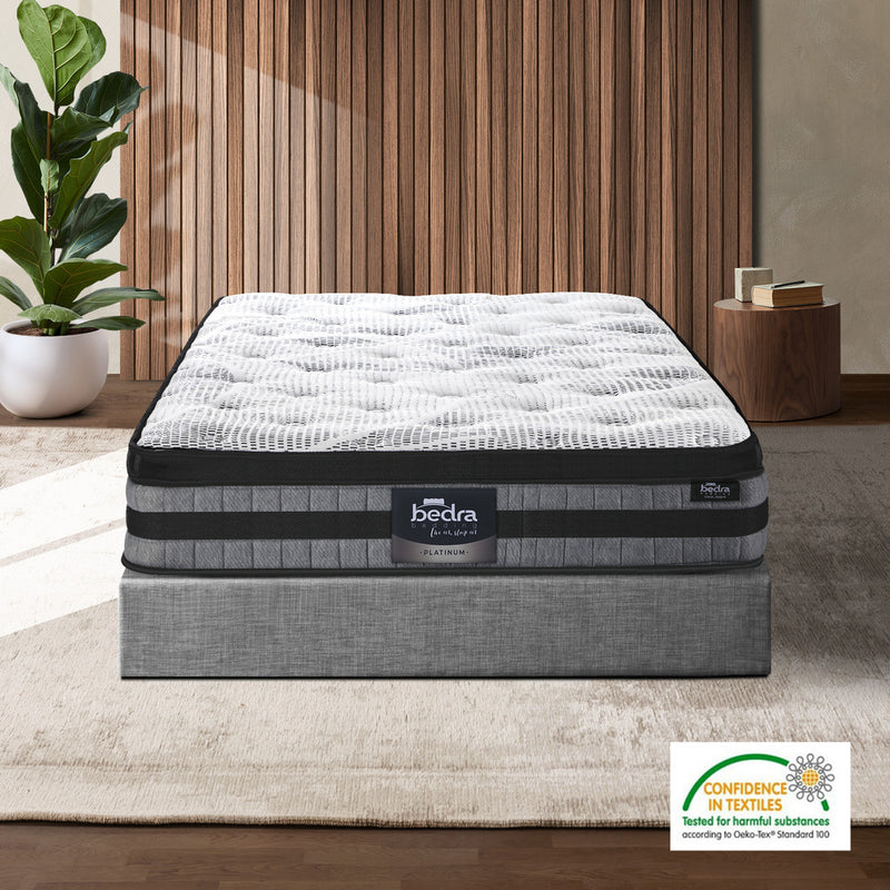 Bedra King Single Mattress Cool Gel Foam Bonnell Spring Pillow Top 22cm