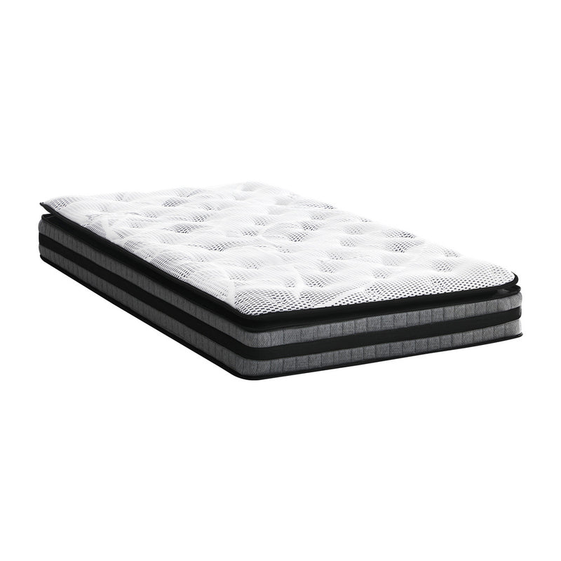 Bedra King Single Mattress Cool Gel Foam Bonnell Spring Pillow Top 22cm