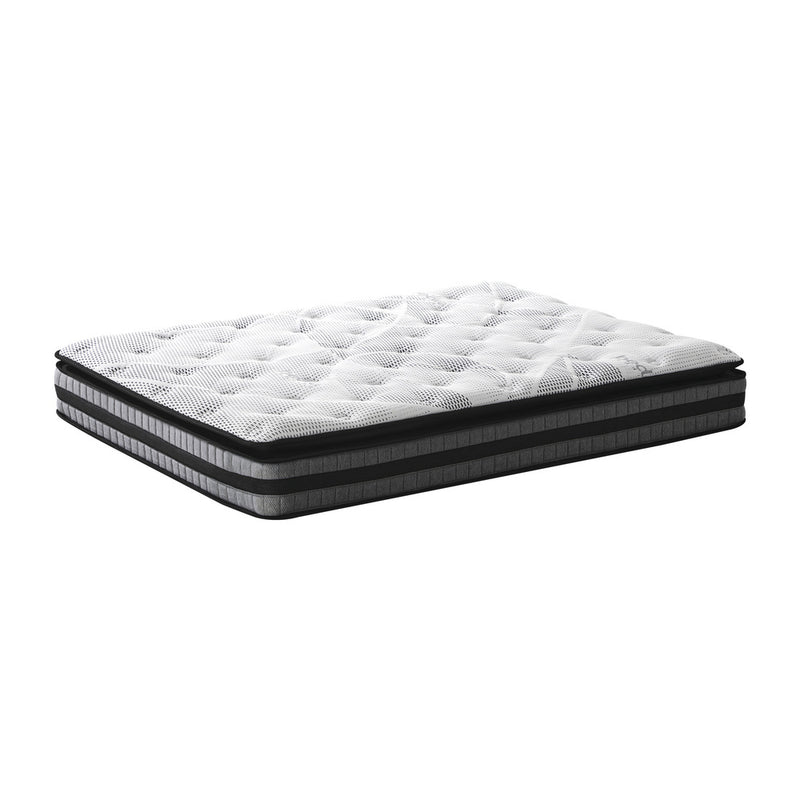 Bedra King Single Mattress Cool Gel Foam Bonnell Spring Pillow Top 22cm