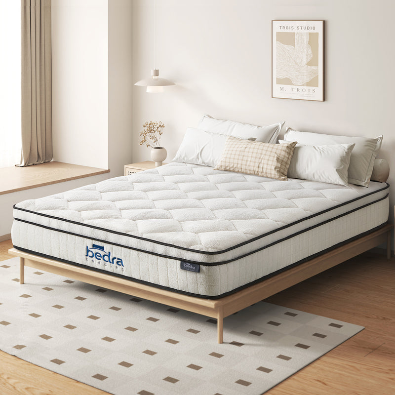 Bedra Boucle King Mattress Memory Foam Pocket Spring Euro Top