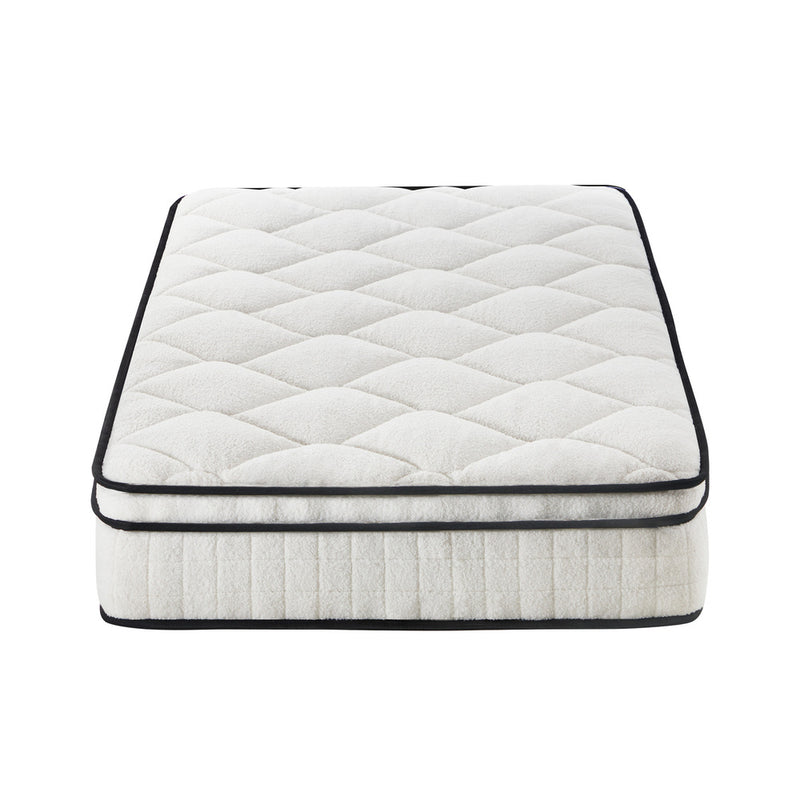 Bedra Boucle Single Mattress Memory Foam Pocket Spring Euro Top