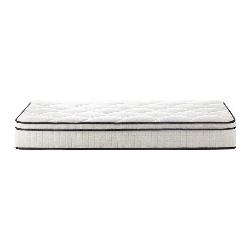 Bedra Boucle Single Mattress Memory Foam Pocket Spring Euro Top