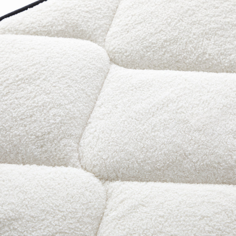 Bedra Boucle Single Mattress Memory Foam Pocket Spring Euro Top