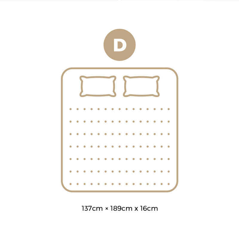 Bedra Double Mattress Boucle Bonnell Spring 16cm
