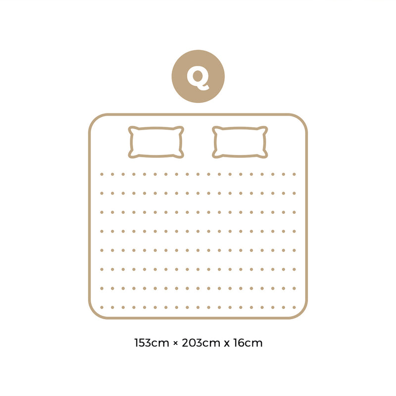 Bedra Queen Mattress Boucle Bonnell Spring 16cm
