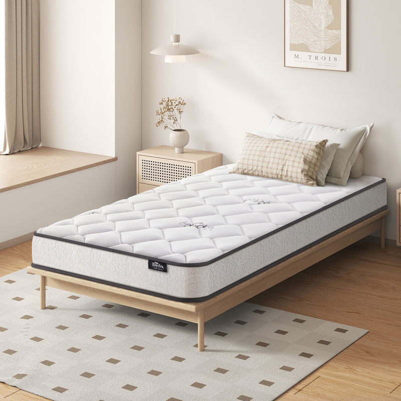 Bedra Single Mattress Boucle Bonnell Spring 16cm