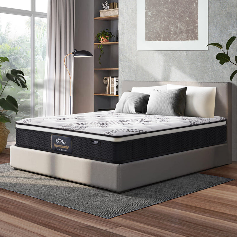 Bedra Queen Mattress Cool Gel Foam Euro Top Pocket Spring 22cm