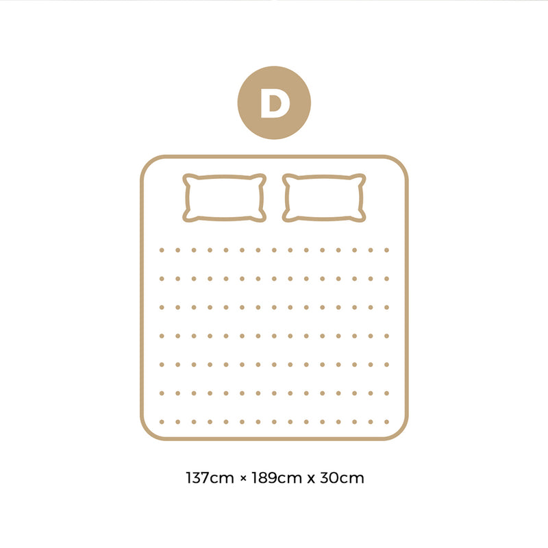 Bedra Double Mattress Luxury Foam Pocket Spring 30cm