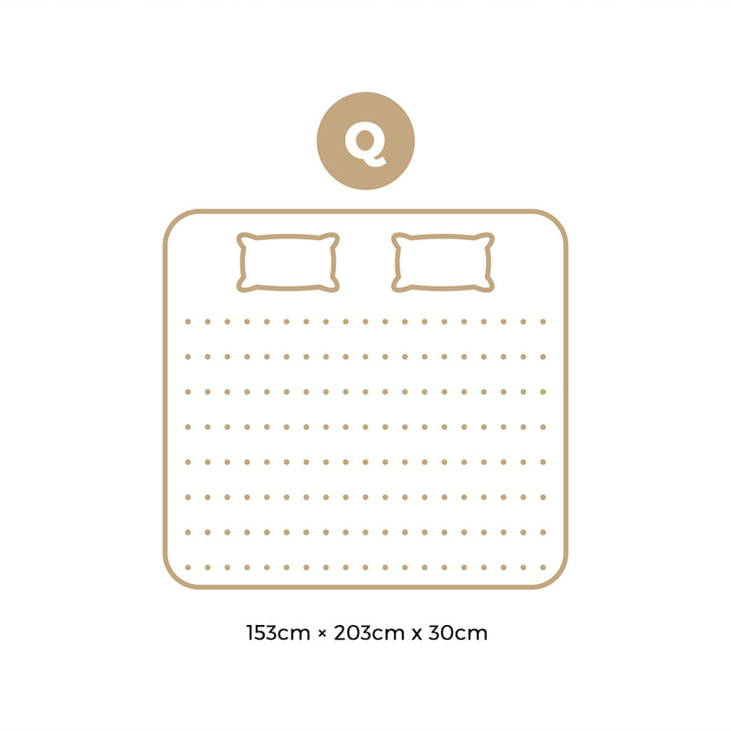 Bedra Queen Mattress Luxury Foam Pocket Spring 30cm