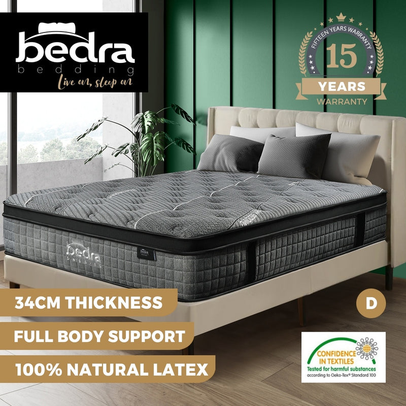 Bedra Euro Top Double Mattress Breathable Spring 34cm
