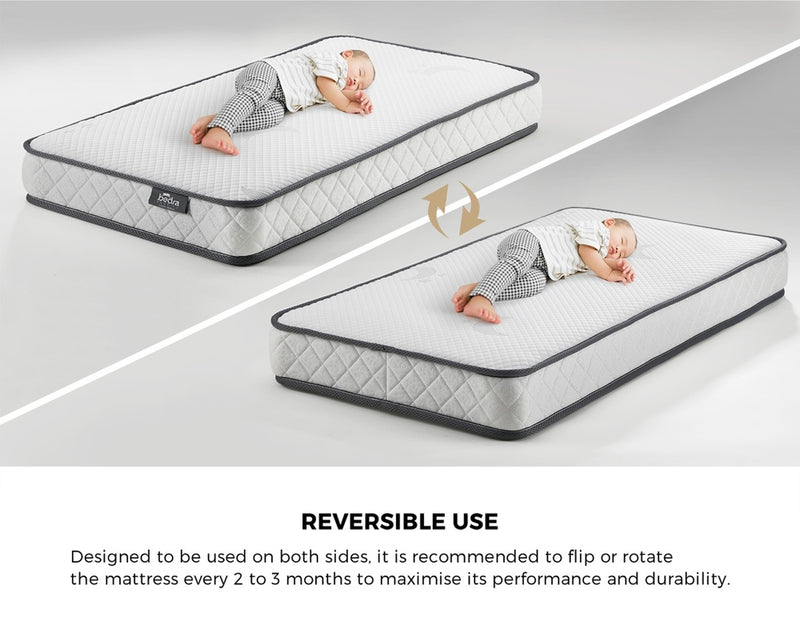 Bedra Baby Cot Mattress Reversible Bonnel Spring 13cm
