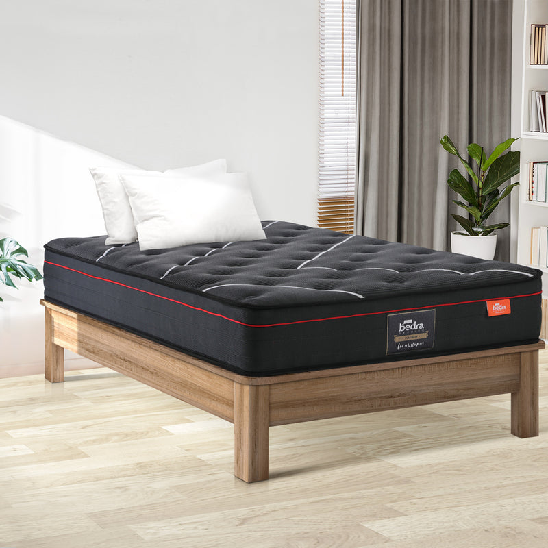 Bedra King Single Mattress Tight Top Cool Gel Foam Pocket Spring 22cm