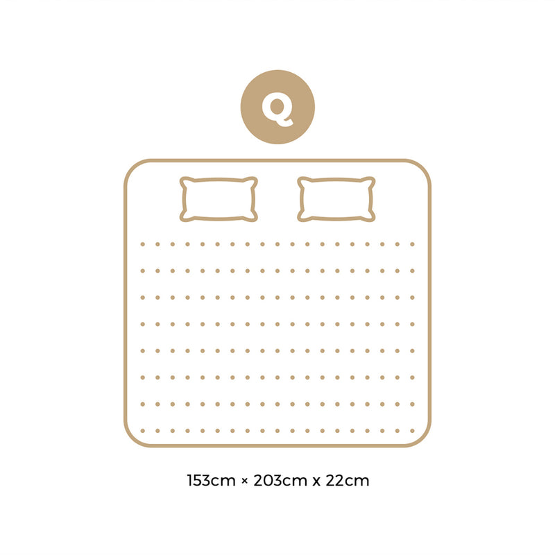 Bedra Queen Mattress Tight Top Cool Gel Foam Pocket Spring 22cm