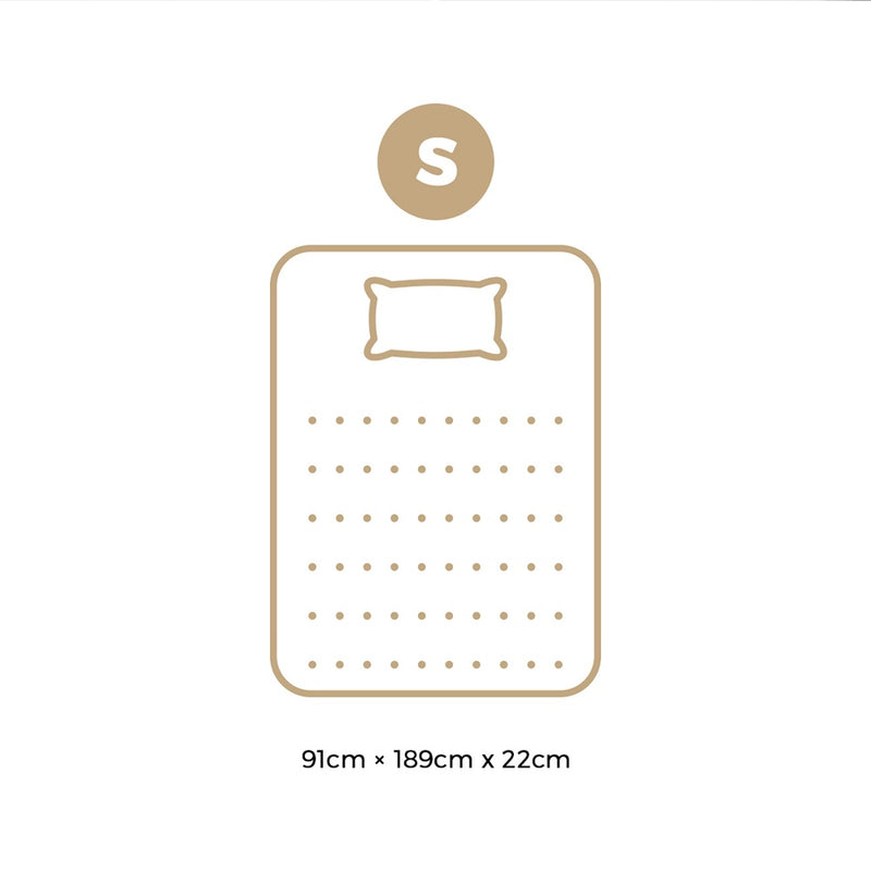 Bedra Single Mattress Tight Top Cool Gel Foam Pocket Spring 22cm