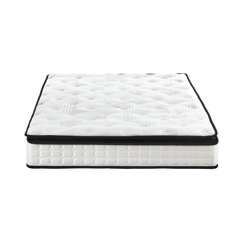 Bedra Queen Mattress 22CM Cool Gel Foam Bonnell Spring with Pillows