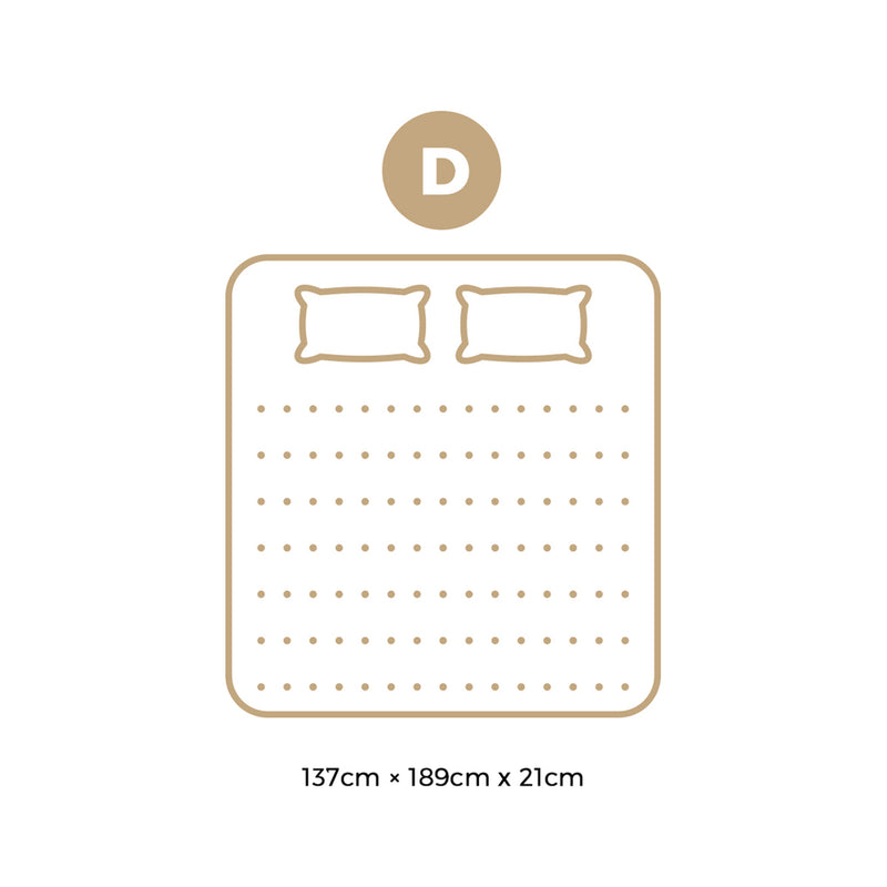 Bedra Double Mattress Bonnell Spring Tight Top 21CM