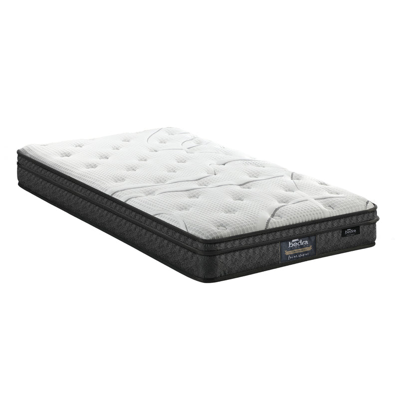 Bedra King Single Mattress Bonnell Spring Tight Top 21CM