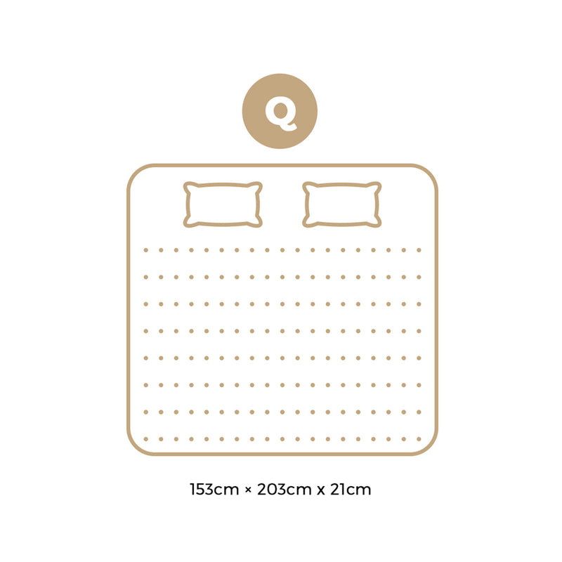 Bedra Queen Mattress Bonnell Spring Tight Top 21CM