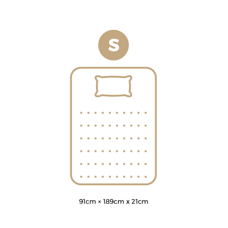 Bedra Single Mattress Bonnell Spring Tight Top 21CM