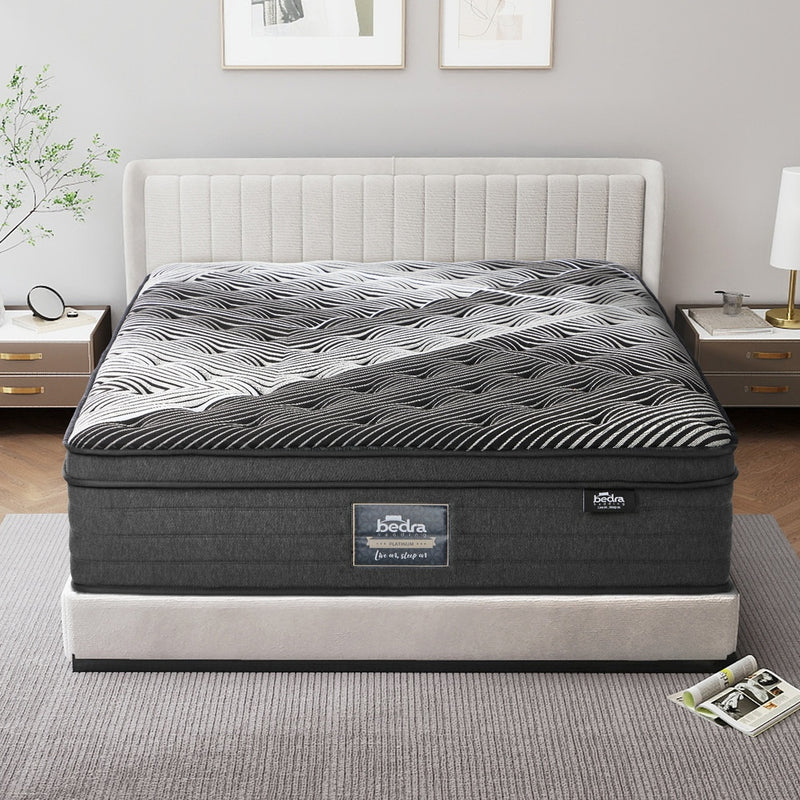 Bedra Double Mattress 9 Zone Pocket Spring Foam Bamboo Euro Top 35cm