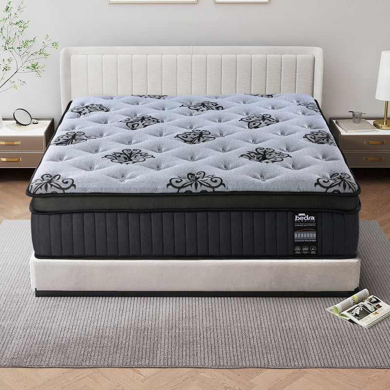 Bedra Double Mattress Bamboo Pocket Spring Euro Top Medium Firm 32cm