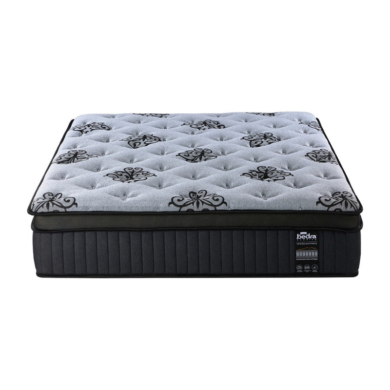 Bedra Queen Mattress Bamboo Pocket Spring Euro Top Medium Firm 32cm