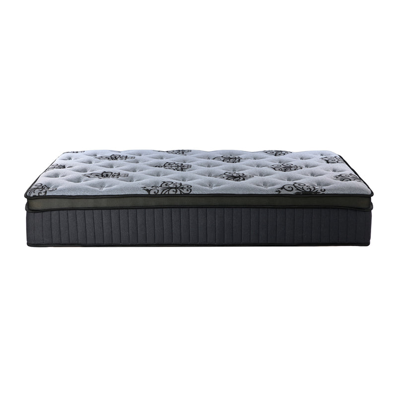 Bedra Queen Mattress Bamboo Pocket Spring Euro Top Medium Firm 32cm